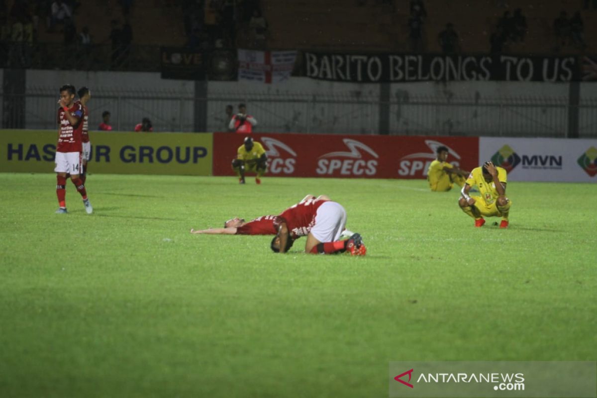 Barito Putera kalah lagi 1-2 dari Bali United