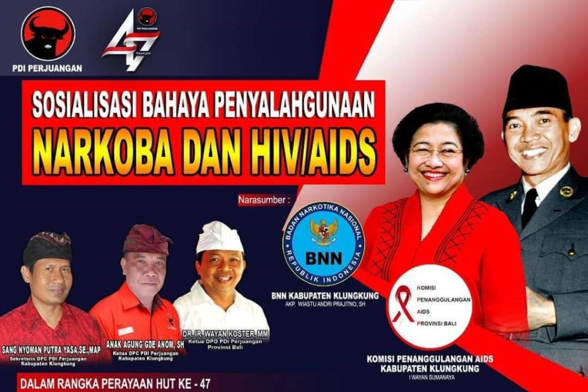 PDIP Bali gelar sosialisasi bahaya Narkoba dan AIDS