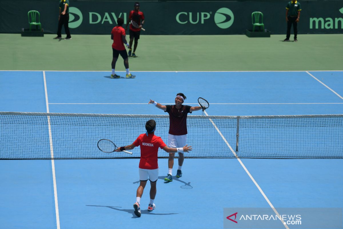 Christo/David tundukkan pasangan Kenya setelah mainkan tiga tiebreak