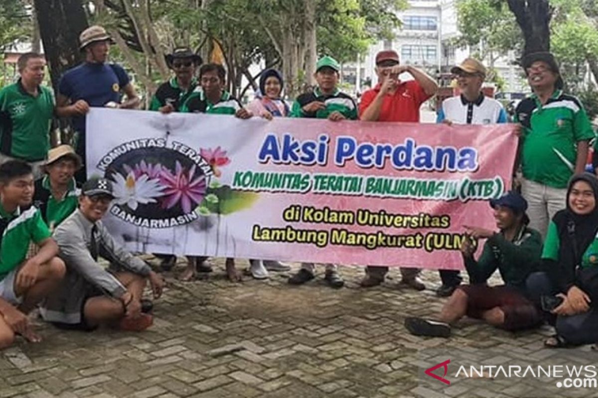 KTB mulai melakukan aksi penanaman massal teratai