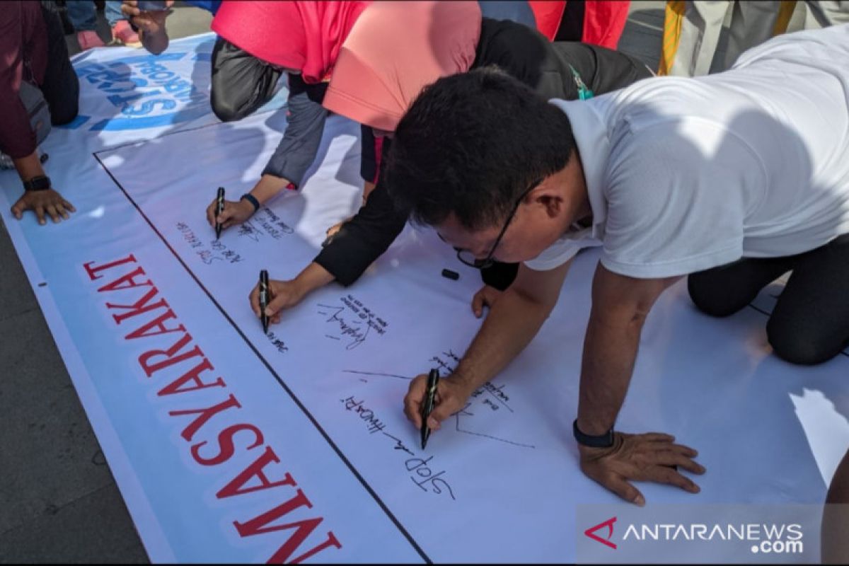 Masyarakat di Kota Pontianak deklarasikan antinarkoba