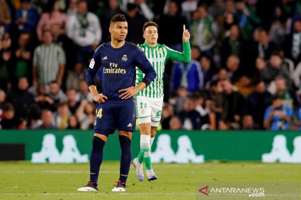 Real Madrid gagal kembali ke puncak setelah terjegal di Betis