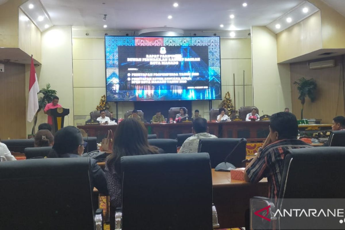 DPRD Manado gelar paripurna penetapan Propemperda 2020