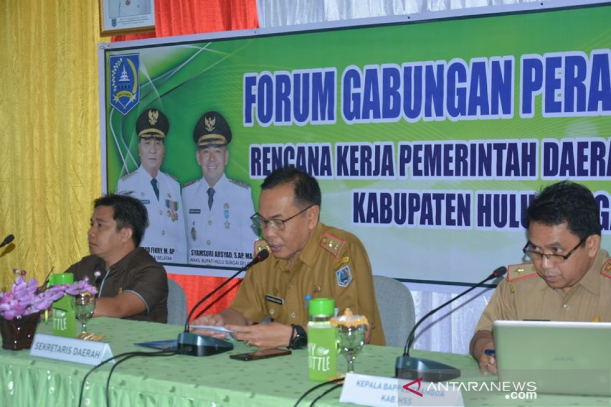 Forum gabungan perangkat daerah untuk susunan RKPD HSS