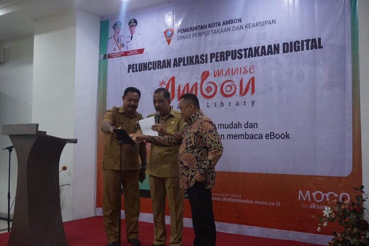 Pemkot Ambon luncurkan aplikasi perpustakaan digital 