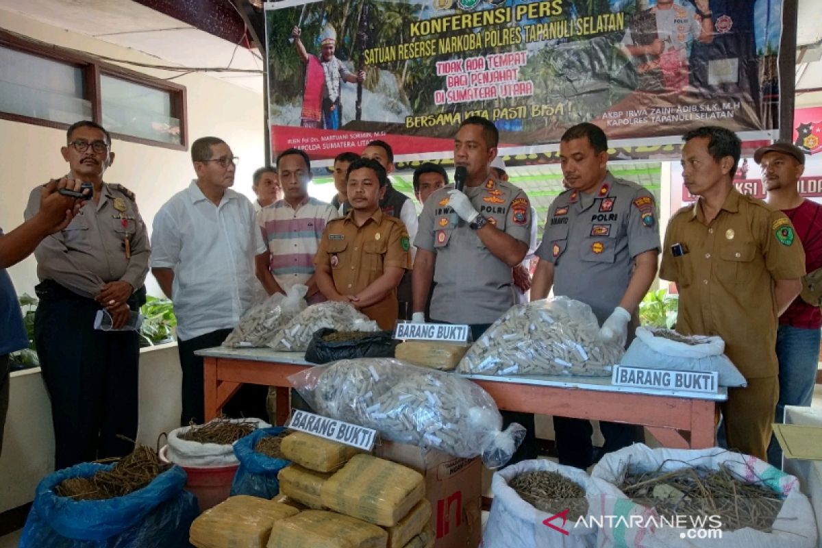 Kapolres Tapsel: Jaringan narkoba di Padangsidimpuan sudah dua tahun berjalan