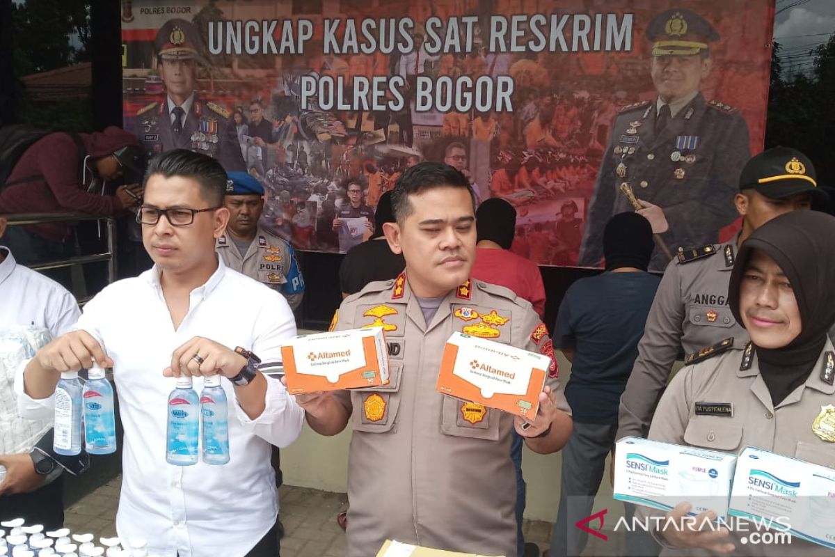 Tempat pembuatan masker ilegal di Pakansari Bogor berhasil diungkap