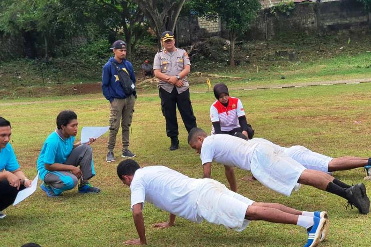 160 Casis Bintara Noken Polresta Jayapura Kota tes kesamaptaan jasmani