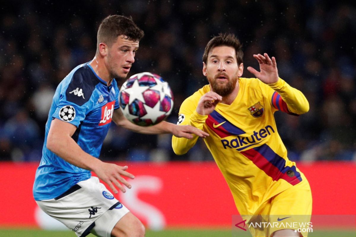 Liga Champions, laga Barcelona vs Napoli  tanpa penonton