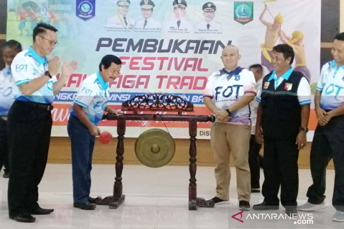 Festival Olahraga Tradisional se-Babel resmi dibuka