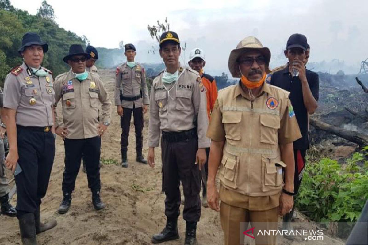 Kebakaran lahan gambut di Aceh Jaya terus meluas