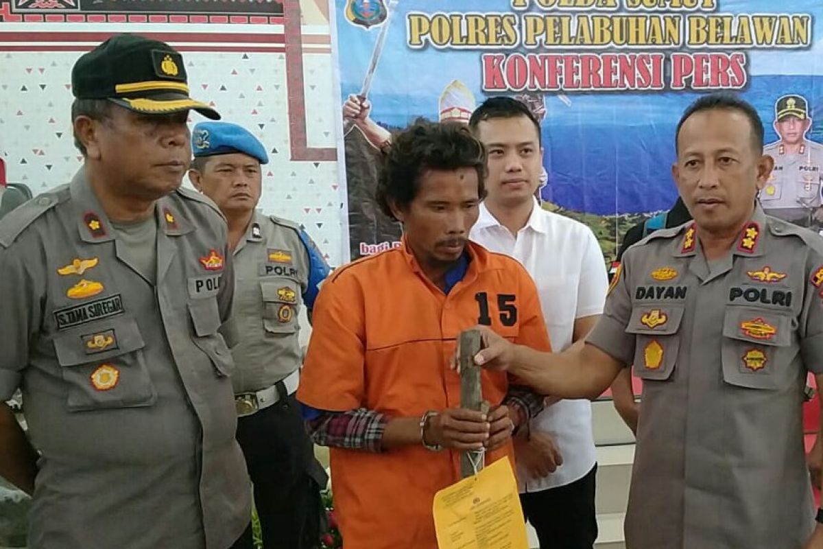 Polres Belawan ringkus  pembunuh penjaga tambak