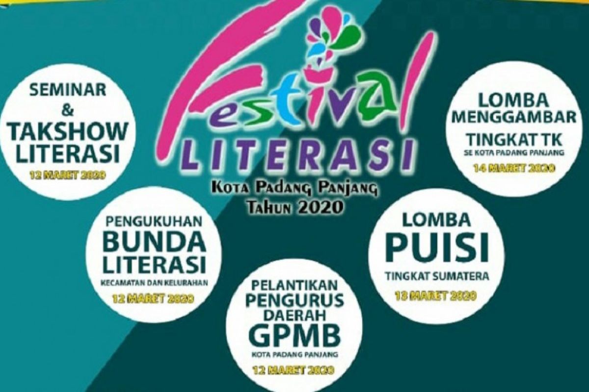 50 stand literasi disediakan untuk meriahkan Festival Literasi di Padang Panjang