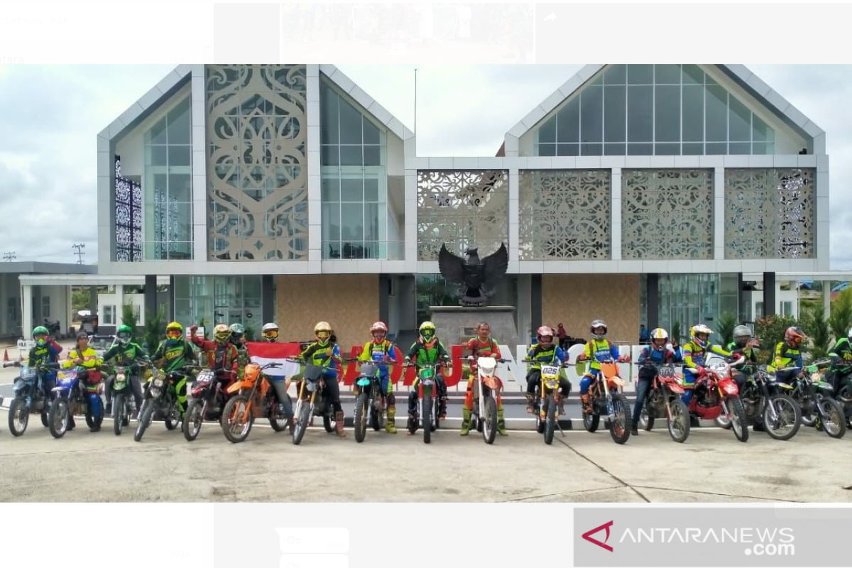 Club motor trail Kodim Putussibau adventure di batas Negeri