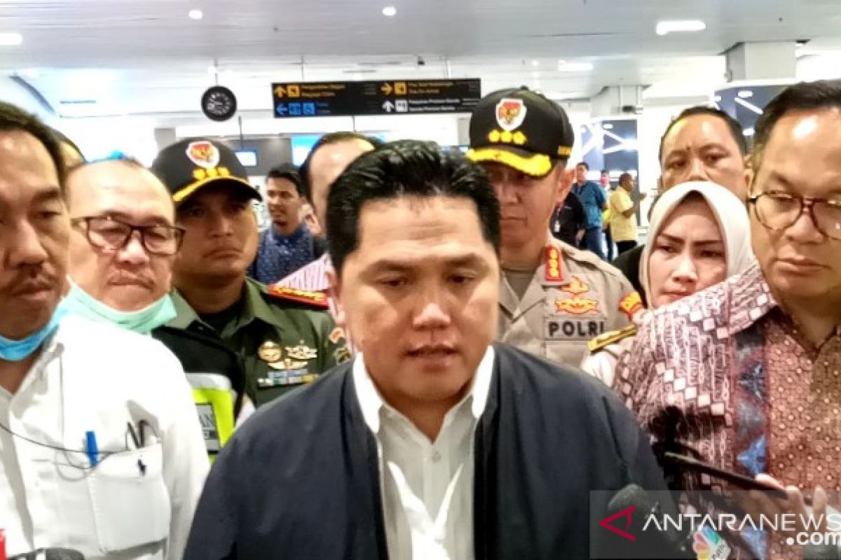 Kunjungi Soetta, Erick Thohir pastikan BUMN maksimal lindungi publik