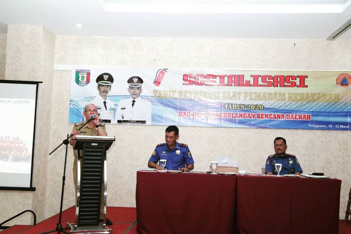 Pringsewu sosialisasikan tarif retribusi alat pemadam kebakaran