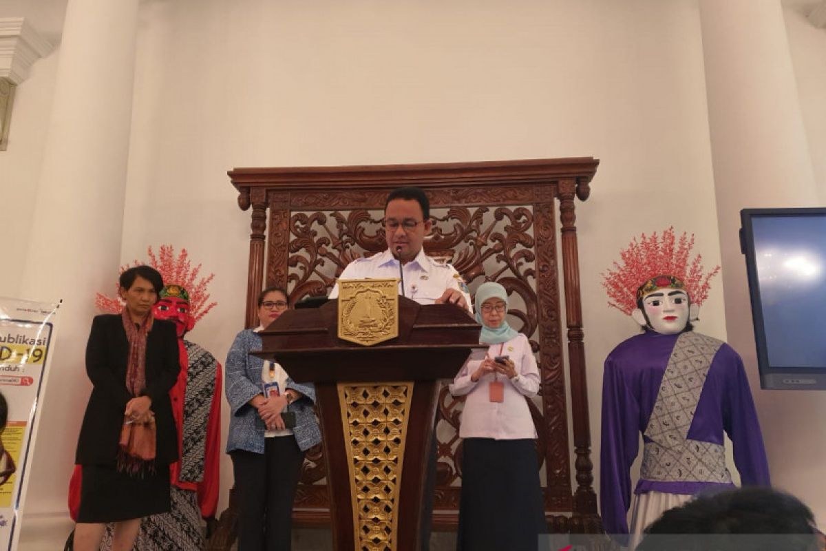 Anies minta PNS isolasi diri jika alami gejala COVID-19