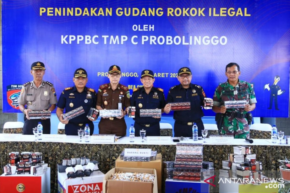 Bea Cukai Probolinggo sita rokok ilegal senilai Rp2,5 miliar