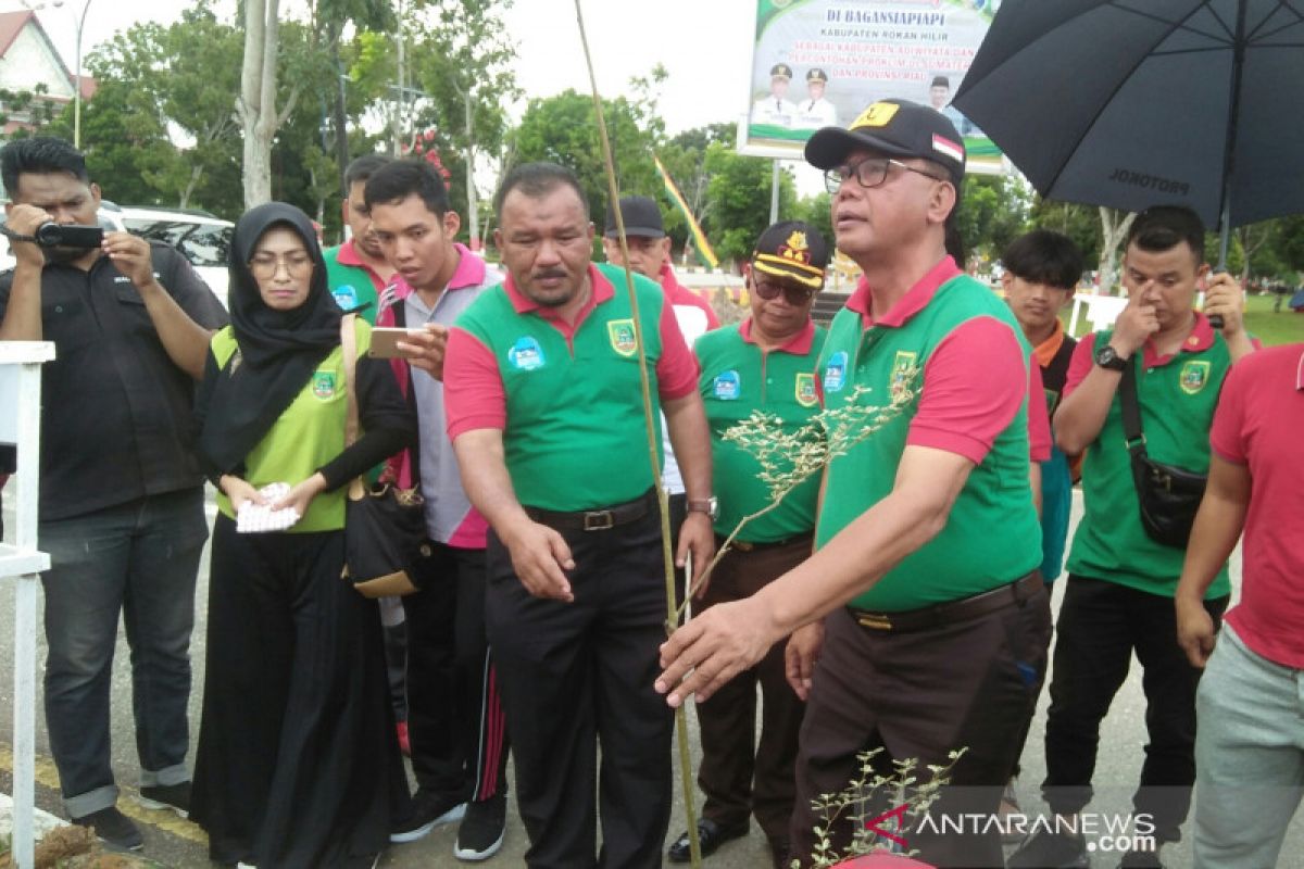 Peringati HPSN, Bupati Rohil ingin seragam petugas kebersihan diperbarui