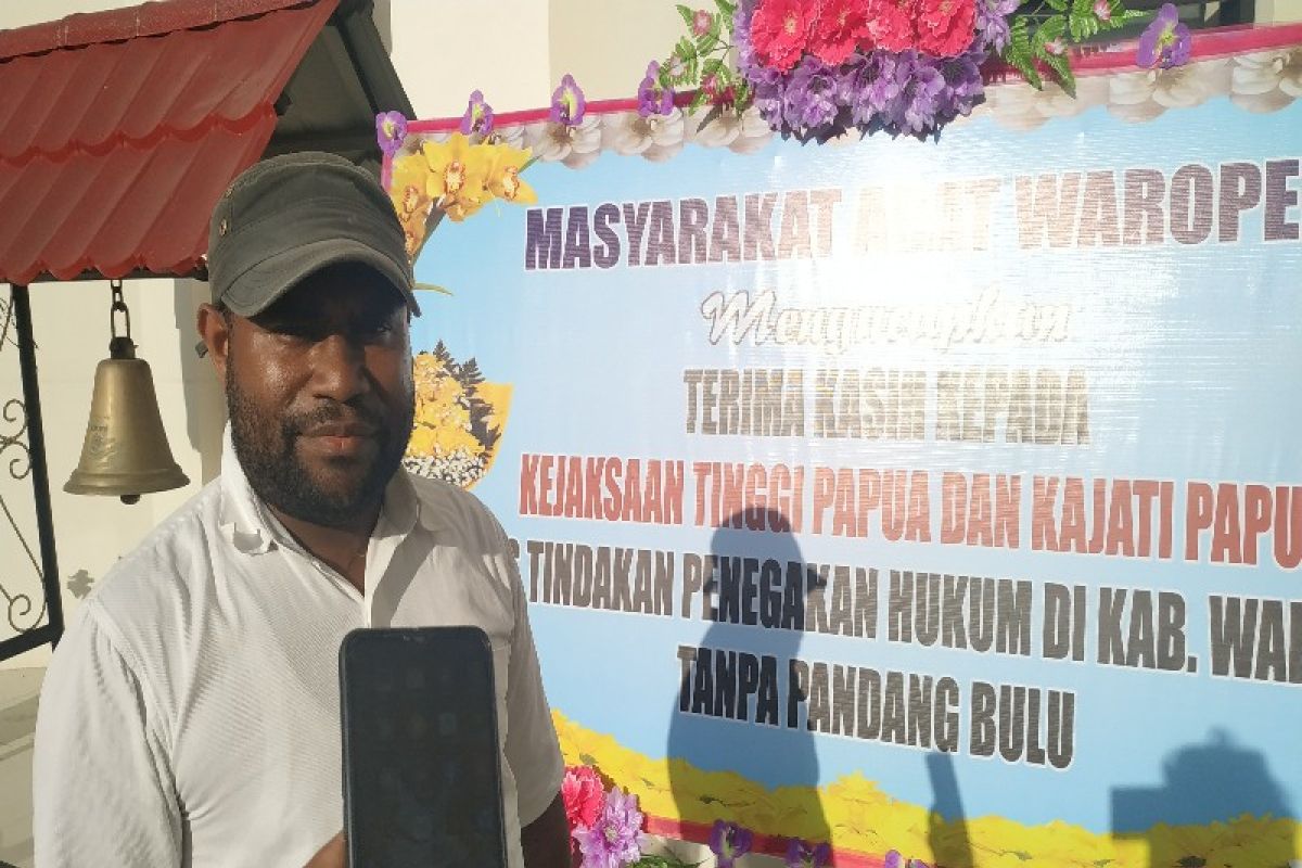 Masyarakat Waropen datangi Kejati dan Polda Papua, nyatakan dukungan