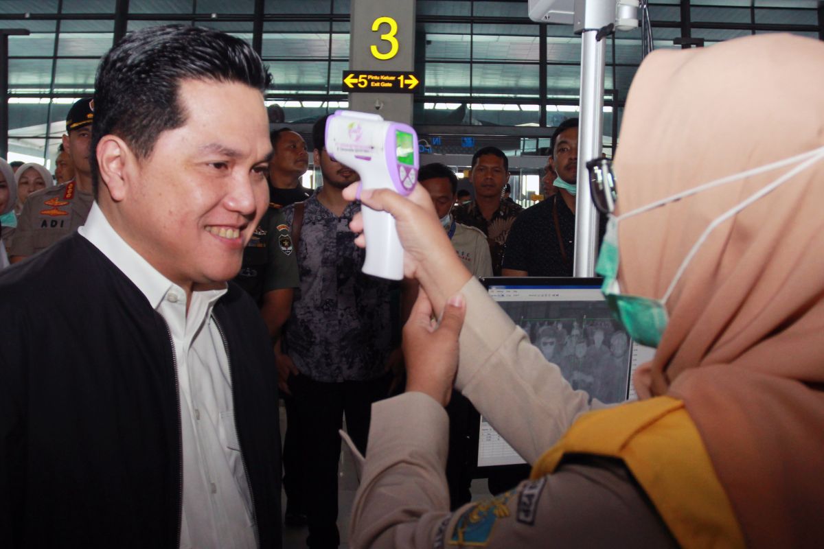 Erick Thohir berharap April 2020 produksi enam juta masker