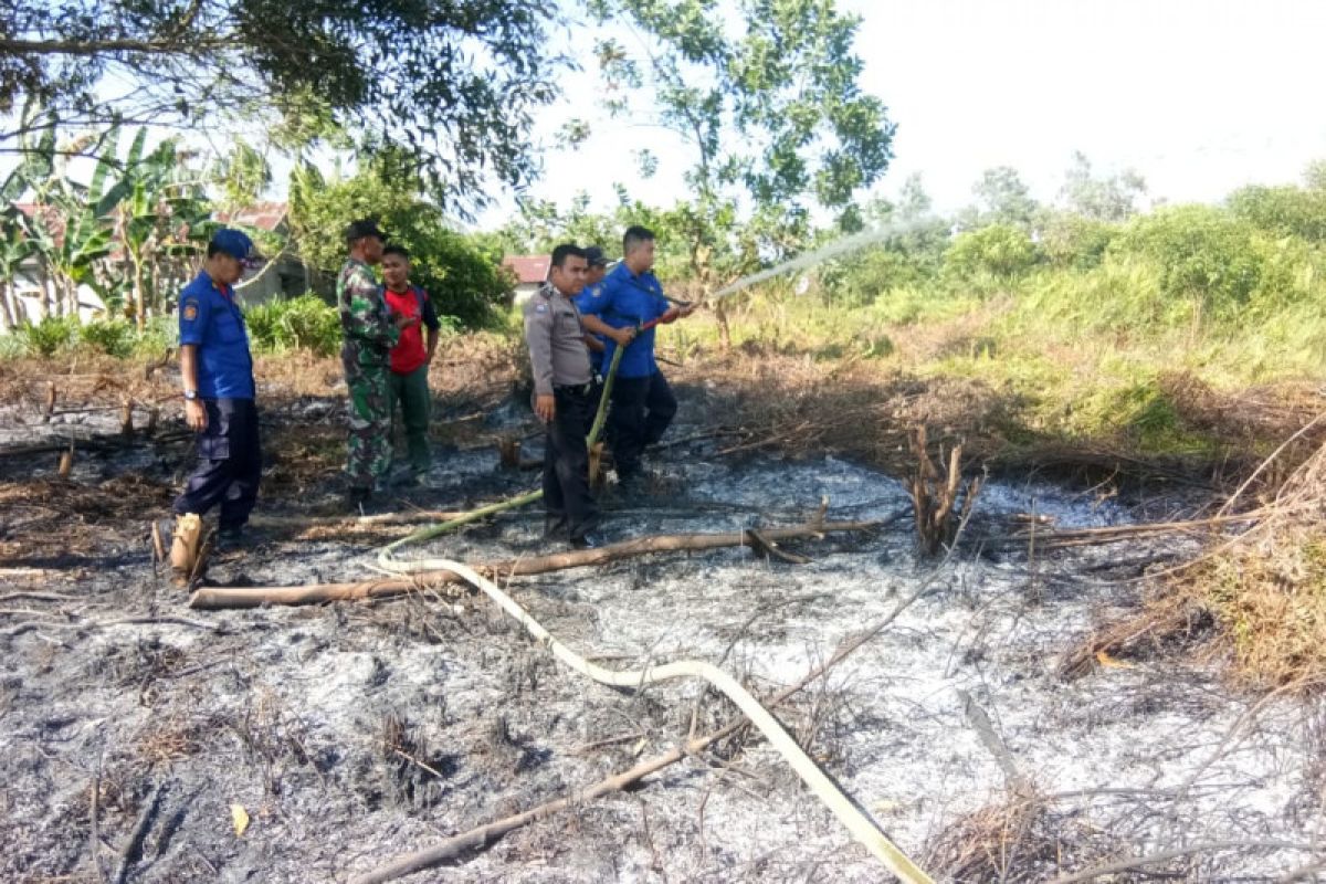 Dua pembakar lahan untuk perumahan diamankan polisi