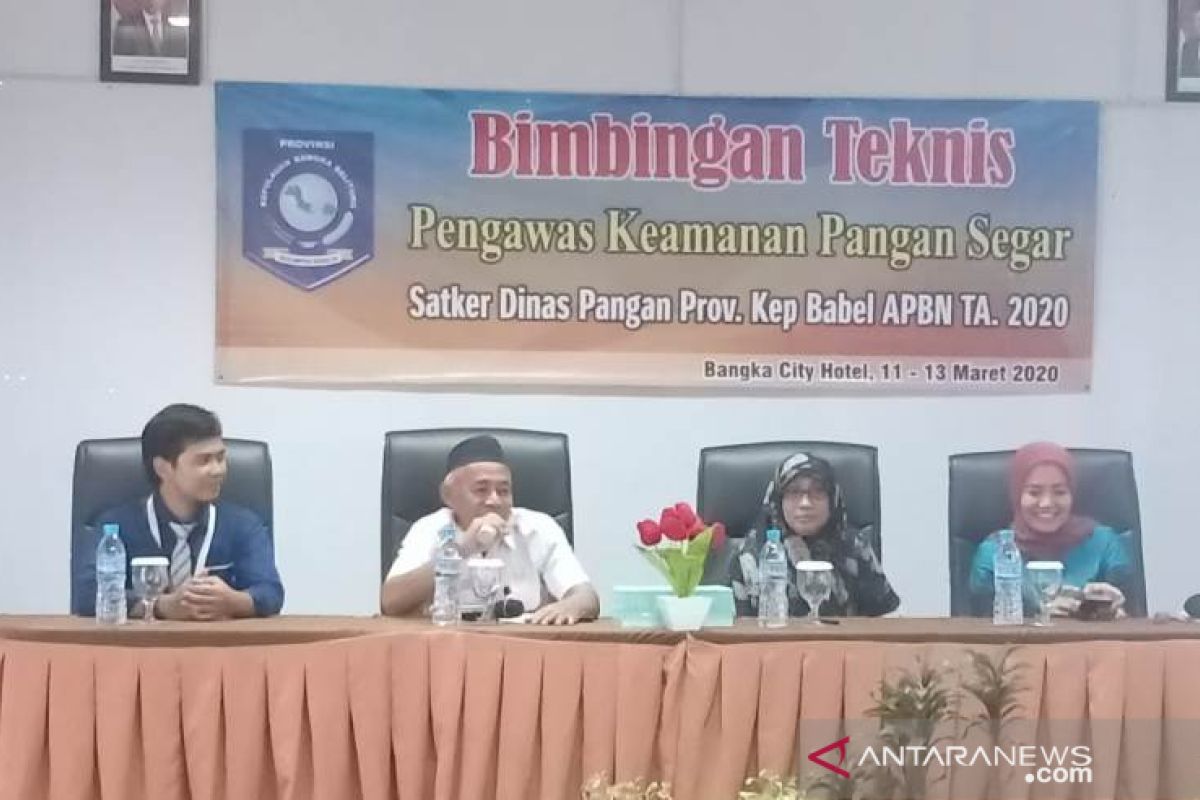 Dinas Pangan Babel gelar Bimtek Perketat Pengawasan Market Pangan Ilegal