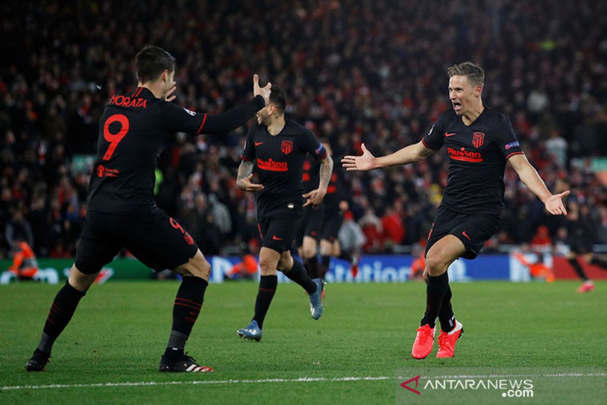 Atletico runtuhkan Anfield, cuma butuh separuh agresivitas Liverpool