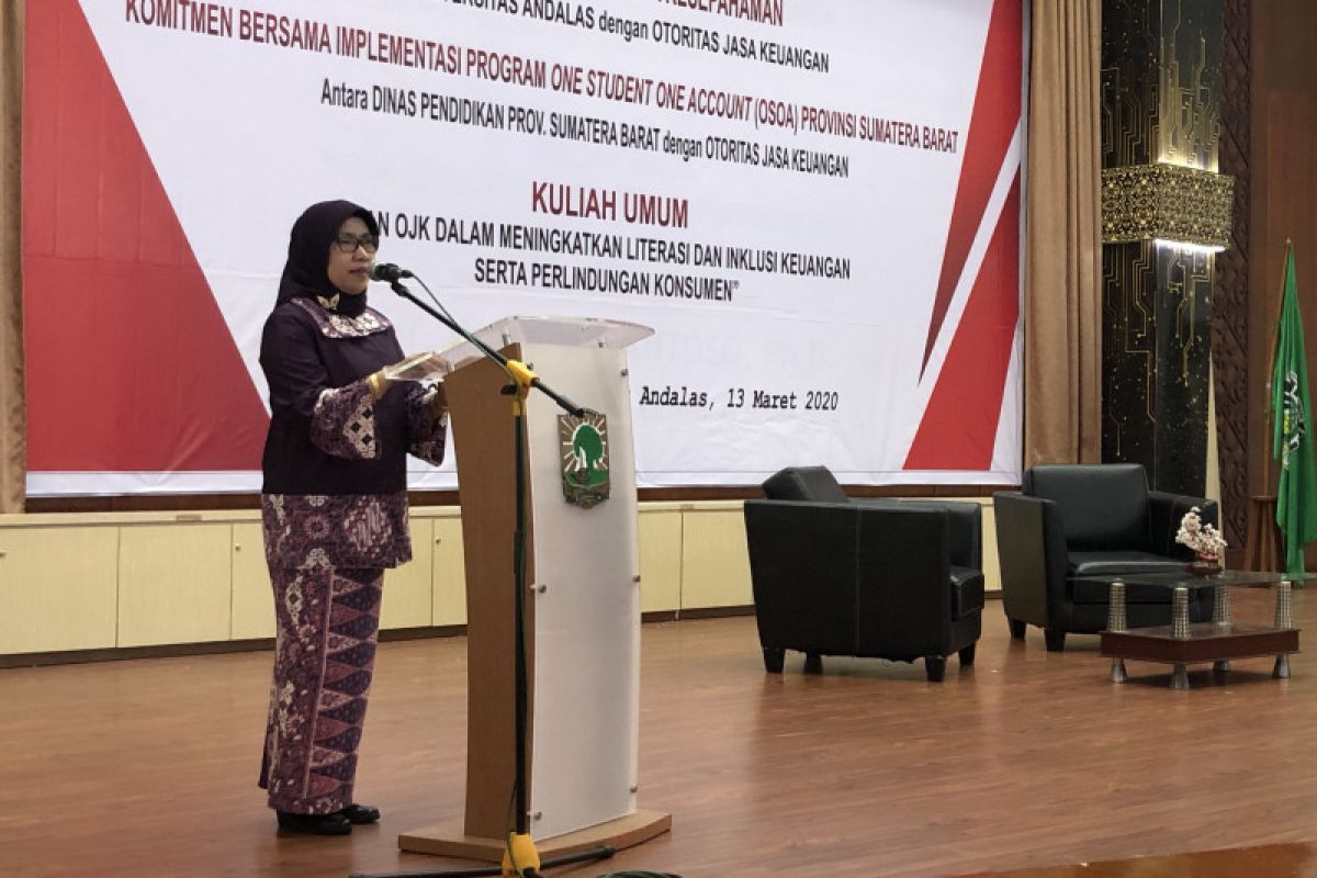 OJK dorong mahasiswa meningkatkan inklusi dan literasi keuangan nasional