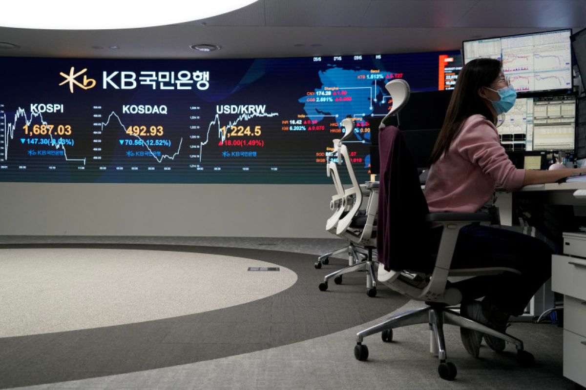 Saham Seoul berakhir lebih tinggi, indeks KOSPI terangkat 0,98 persen