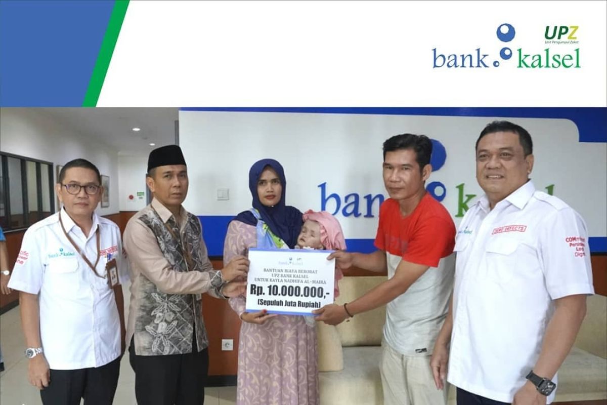 UPZ BANK Kalsel bantu biaya pengobatan penderita Hydrocephalus