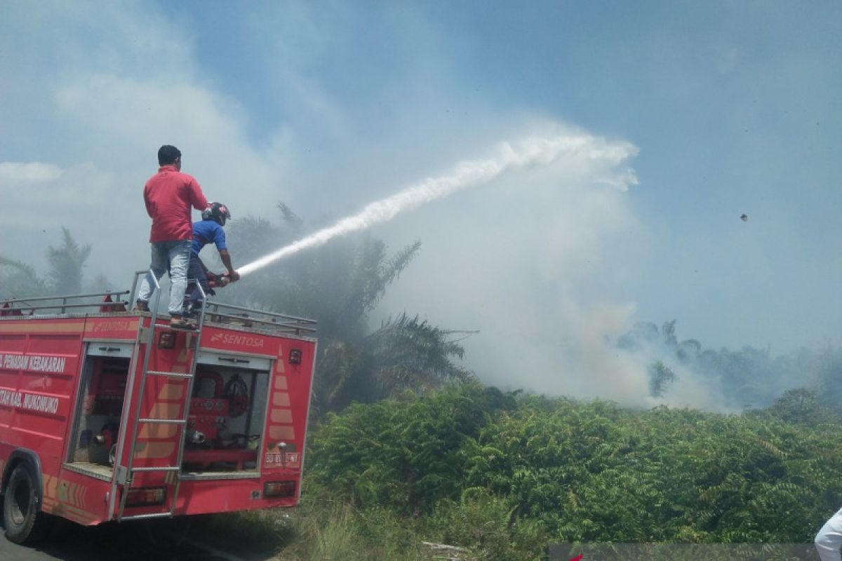 Warga keluhkan asap kebakaran lahan gambut