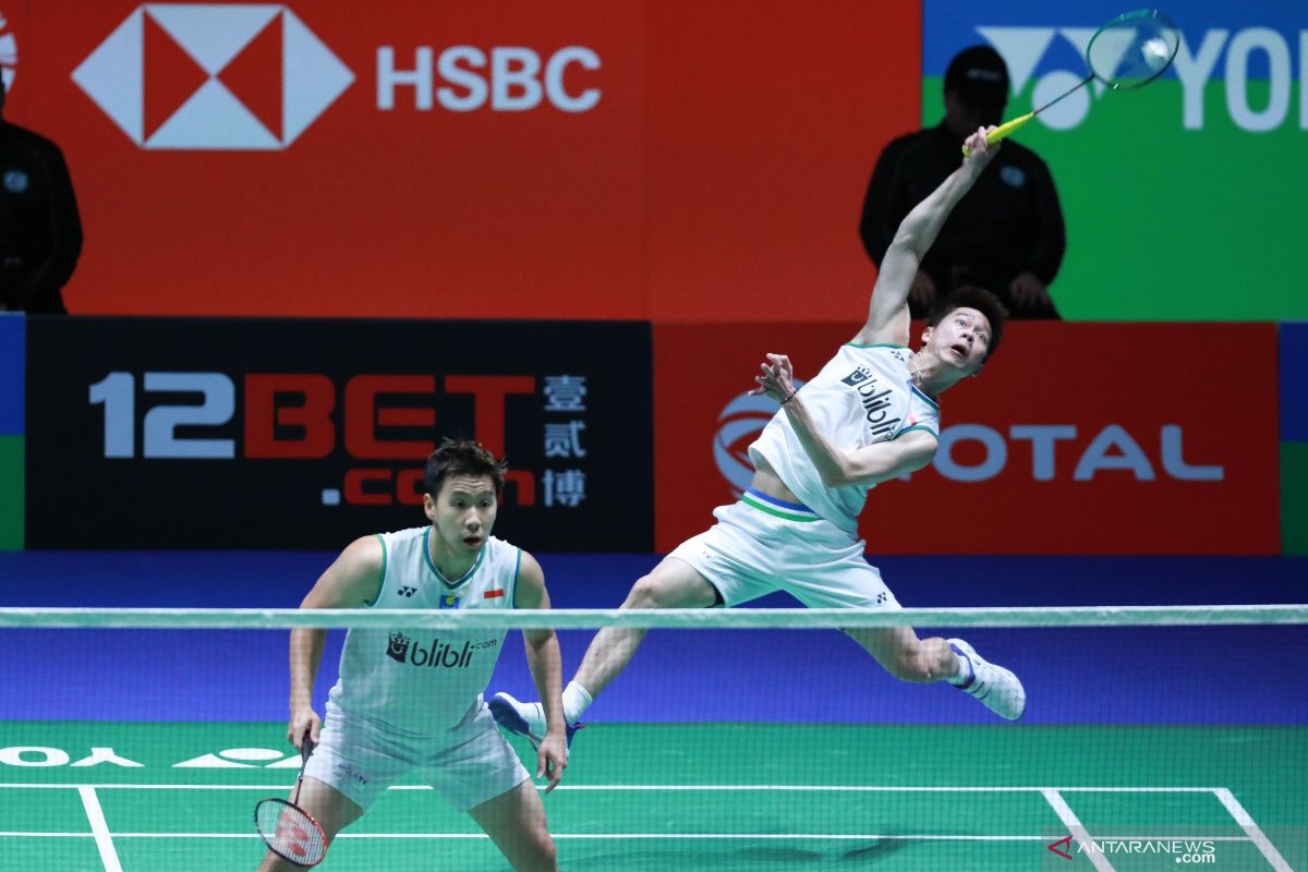 Kevin/Marcus melenggang ke final All England 2020