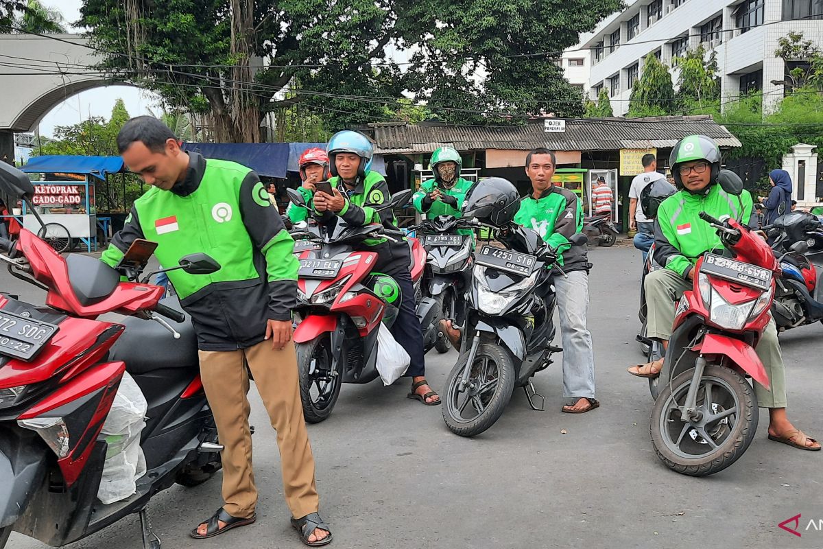 Pengemudi ojek daring akan sepi penumpang dampak virus Corona