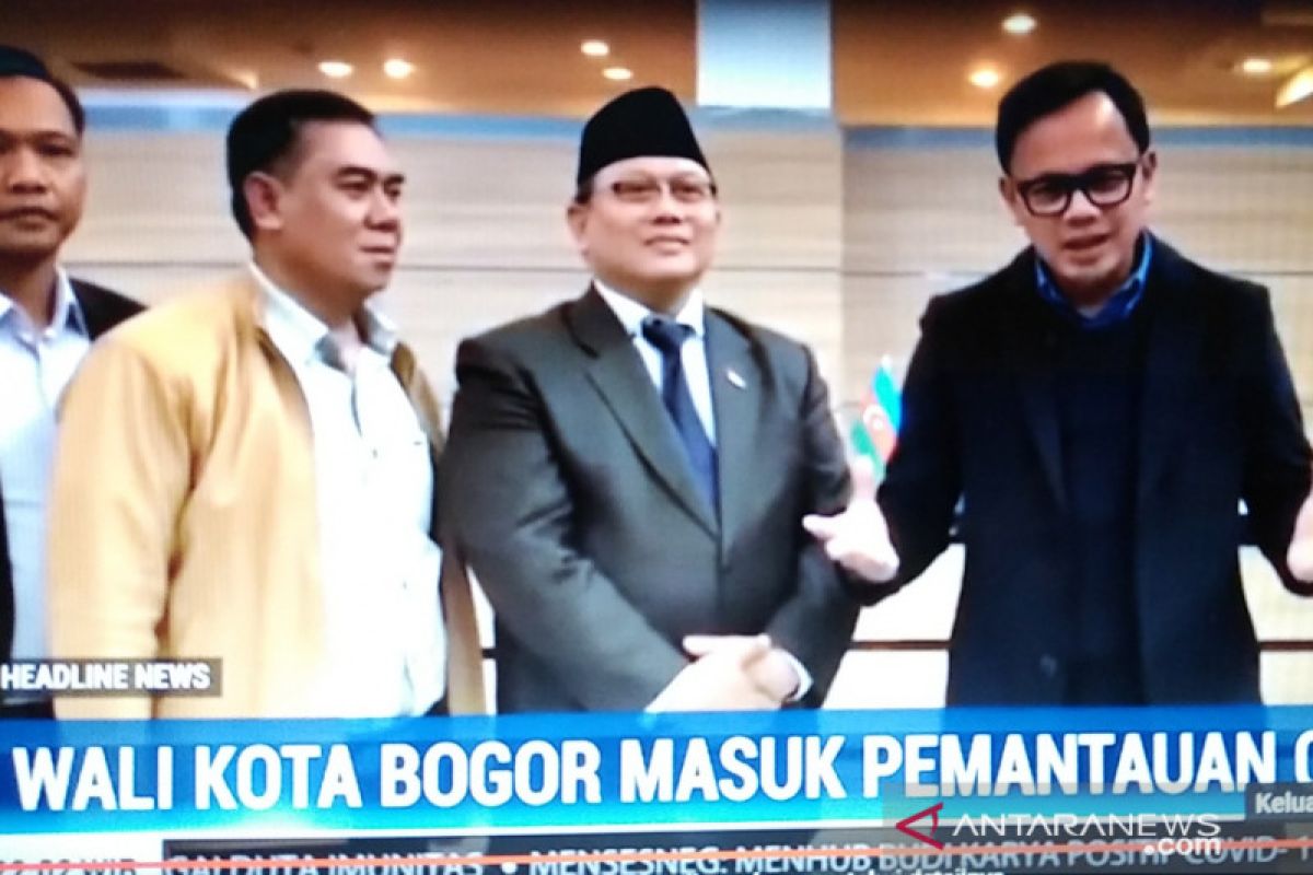 Wali Kota Bogor  kembali dari luar negeri  berstatus ODP