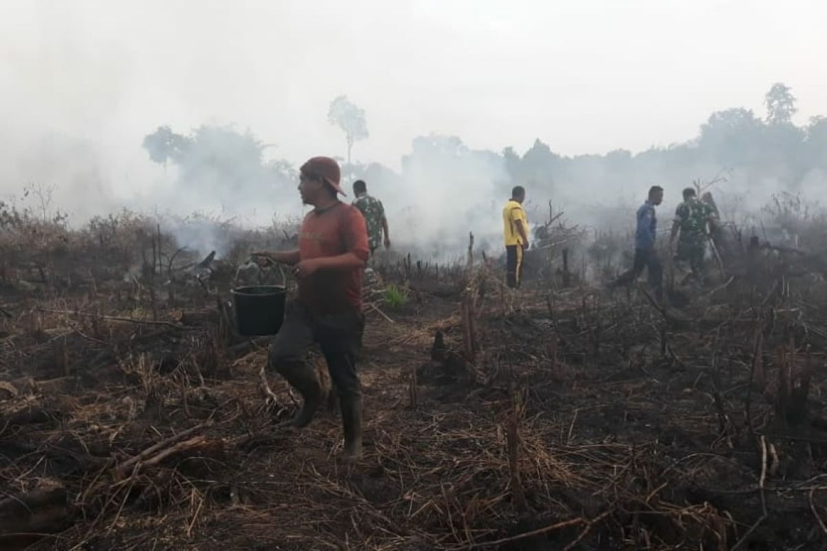 Petugas hadapi kendala padamkan kebakaran 9,5 hektar di Aceh Selatan