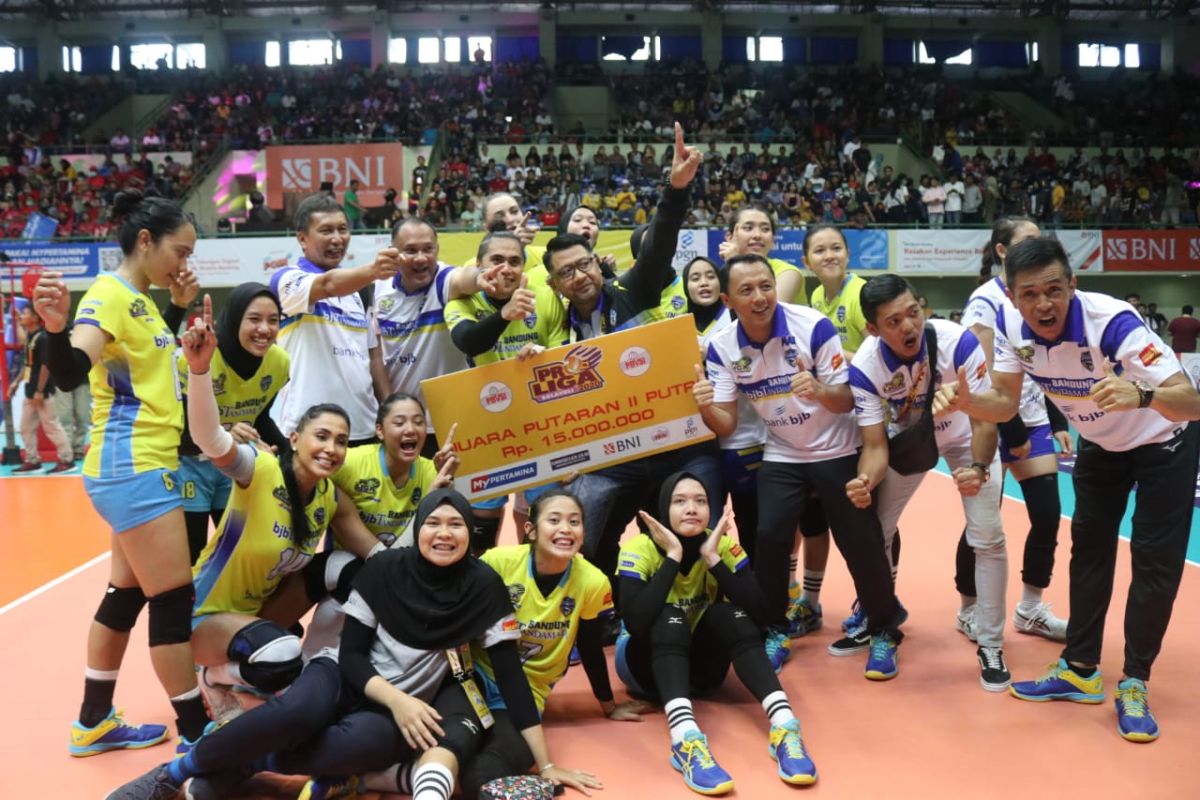 Tim Bandung bjbTandamata juara putaran dua Proliga 2020