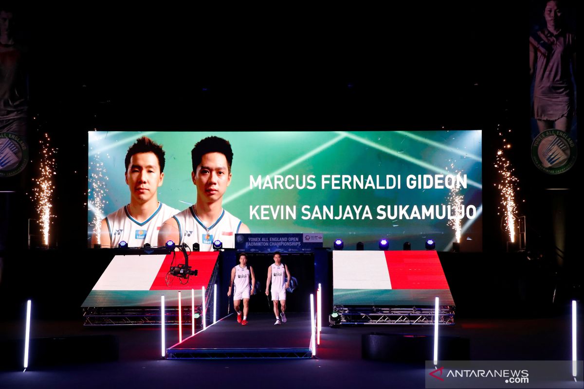 Kevin Sanjaya Sukamuljo/Marcus Fernaldi Gideon lalui laga pembuka menuju perempat final French Open