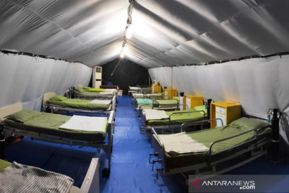 TNI siagakan tenda khusus untuk isolasi pasien COVID-19 di Aceh Barat