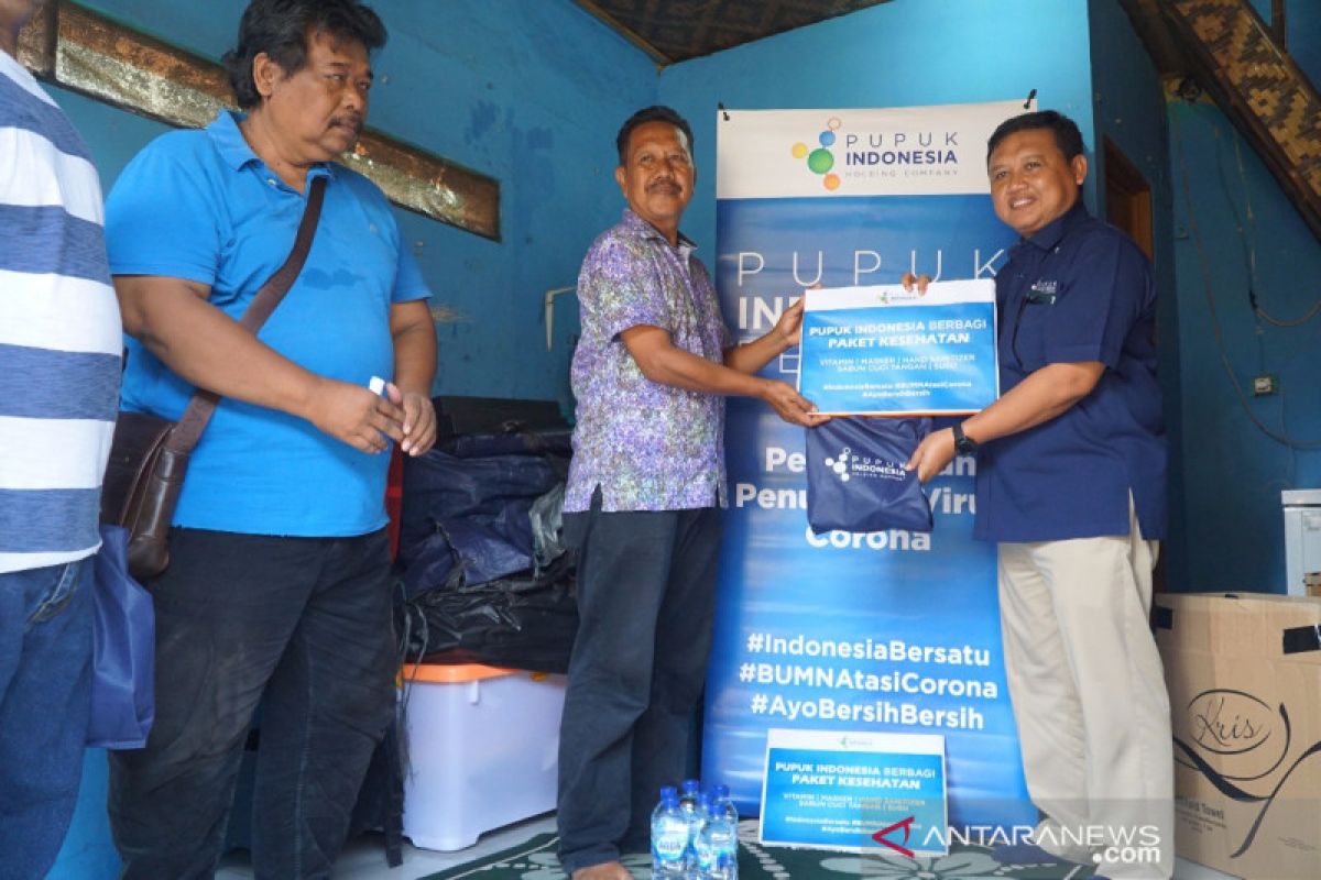 Preventif corona, Pupuk Indonesia bagikan ratusan paket kesehatan