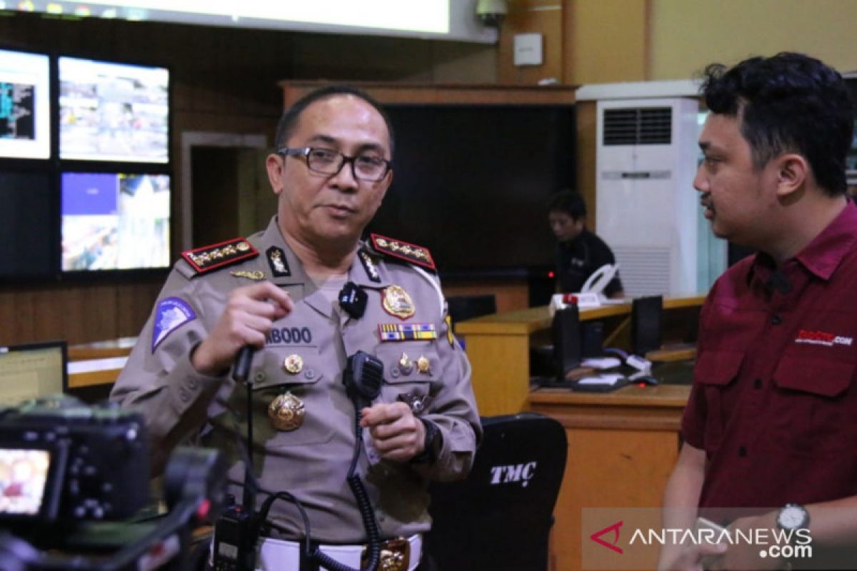 Polda Metro Jaya  catat penurunan arus kendaraan ke luar Jakarta