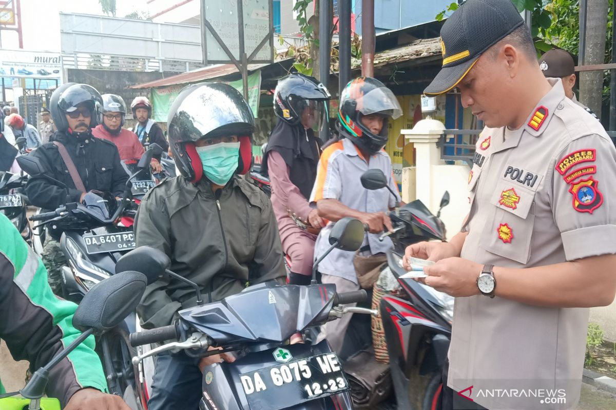 Polisi Banjarbaru tingkatkan razia menekan laka lantas dan curanmor