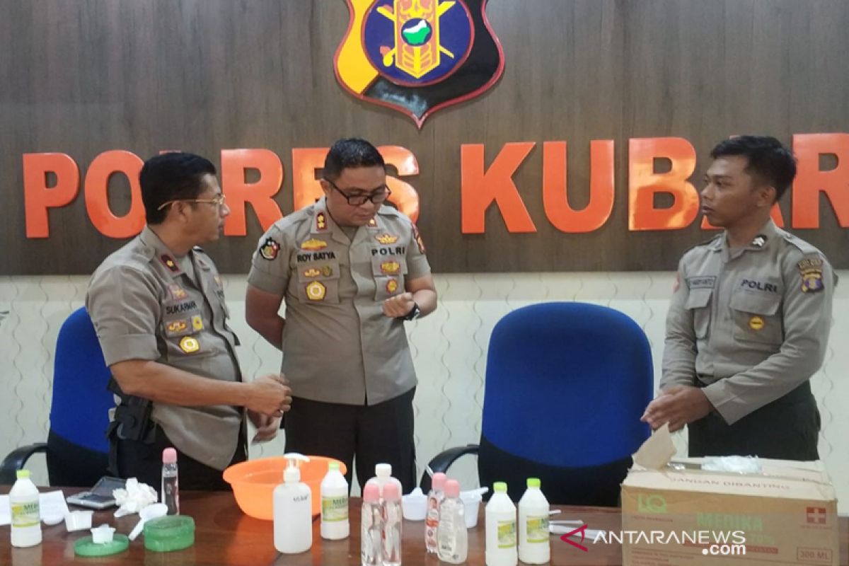 Kapolres Kubar Kampanyekan Hidup Sehat Cegah Penyebaran Covid-19