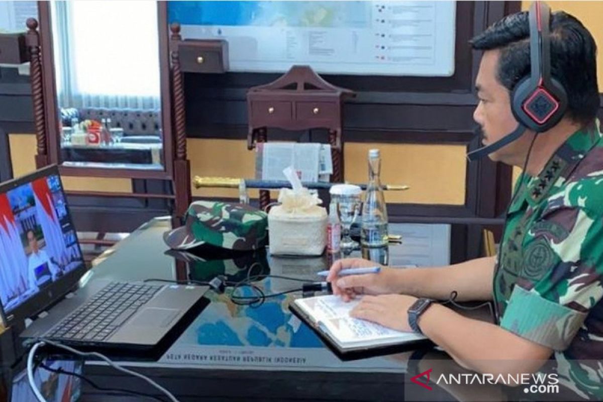 Panglima TNI dan Presiden video conference tanggulangi COVID-19