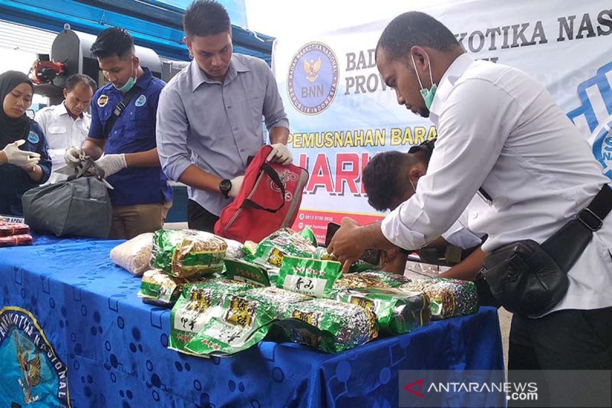 BNN Aceh musnahkan narkoba senilai Rp26 miliar