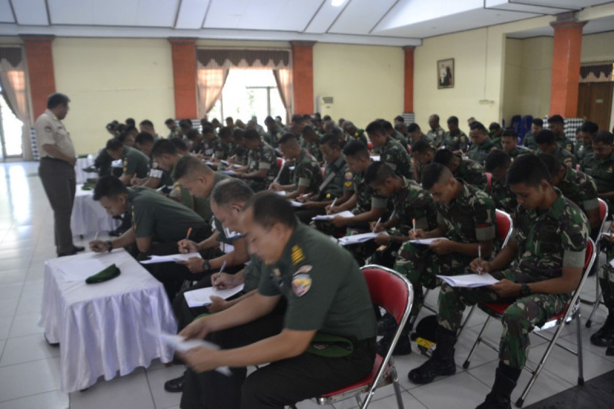 Pusbintal TNI data kondisi mental prajurit di Bali