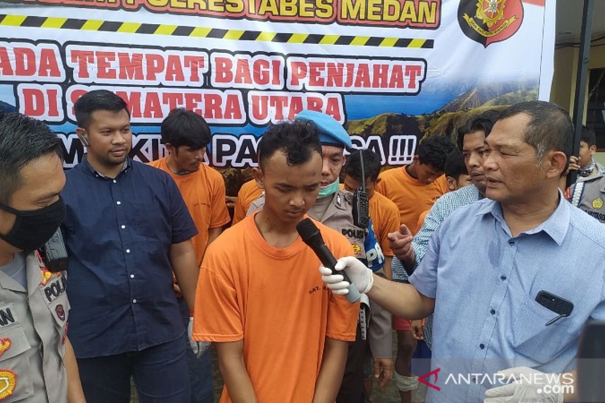 Kepolisian Resor Kota Besar Medan ungkap identitas pembunuh driver ojol di Deli Serdang