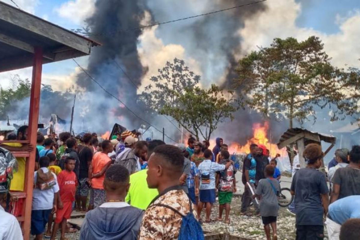 Polres Yahukimo selidiki kasus kebakaran di Jalan Paradiso Dekai