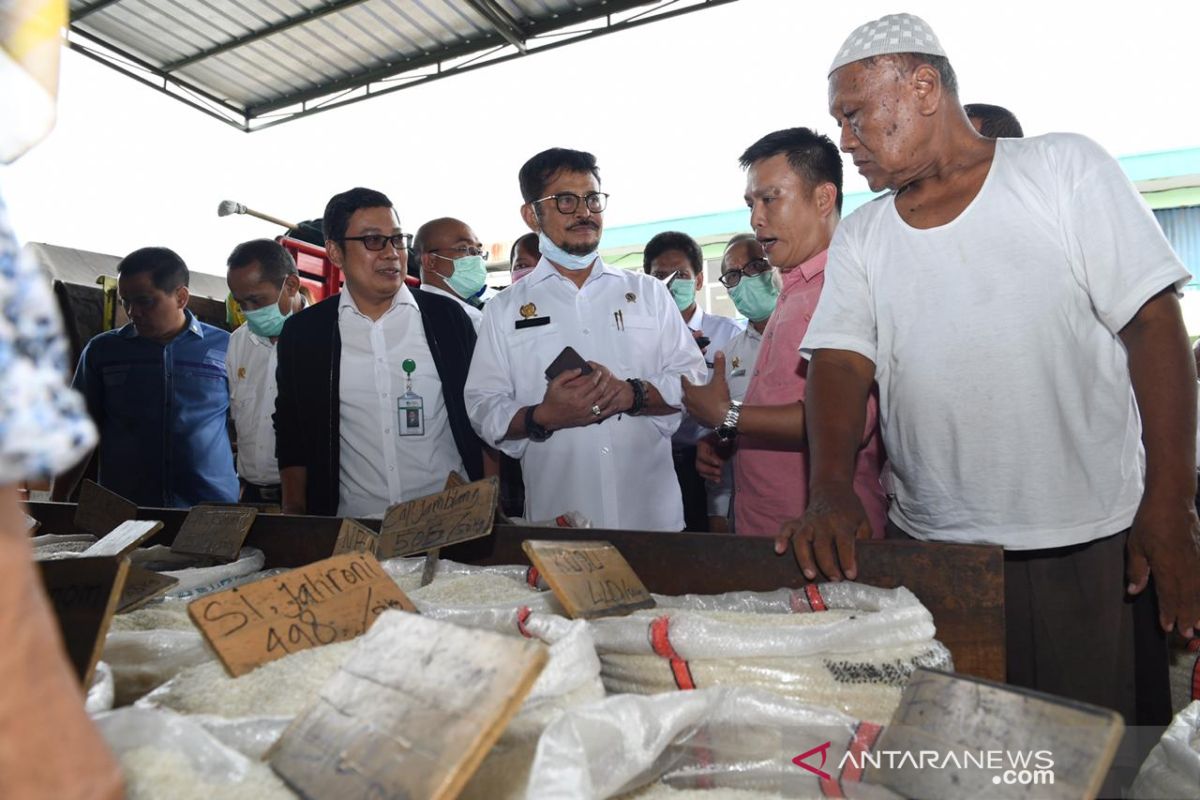 Mentan sidak ke Pasar Induk Cipinang, pastikan stok pangan aman