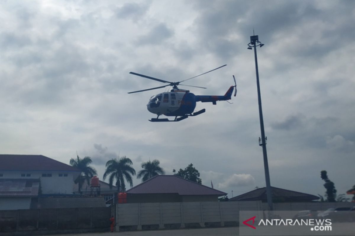 Gubernur - Kapolda Babel gunakan helikopter awasi penanganan COVID-19